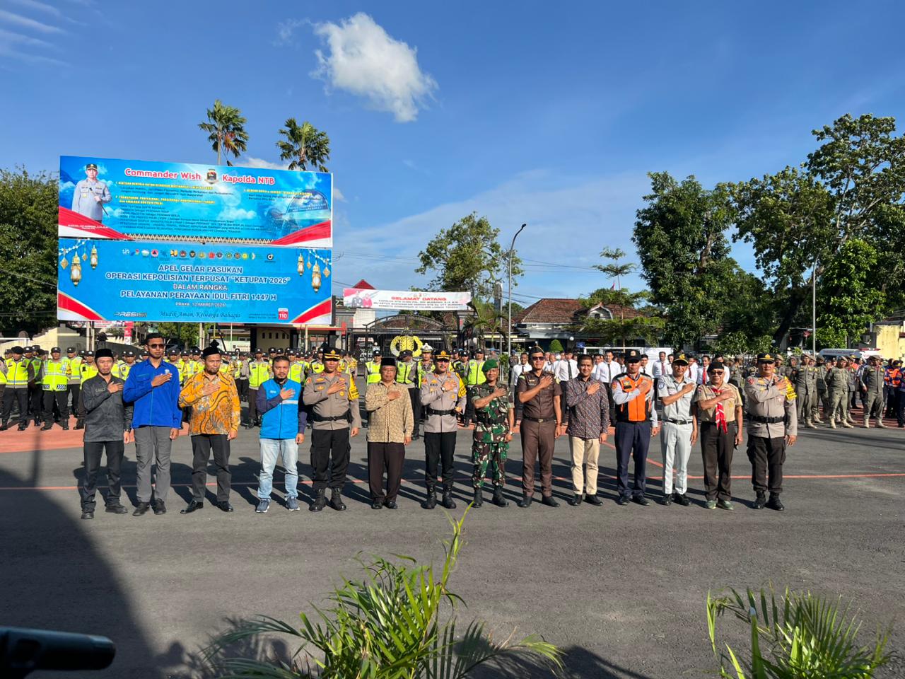 Partisipasi Stasiun Meteorologi Zainuddin Abdul Madjid dalam Apel Gelar Pasukan Operasi Ketupat Rinjani 2026